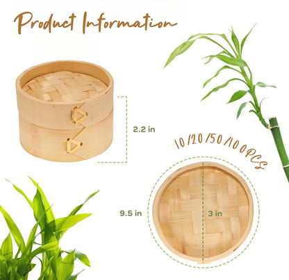 10-30pack In Mini Bamboo Steamer Appetizer Display Catered