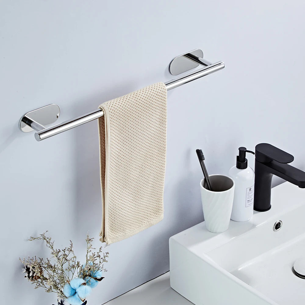 Towel Holder Stainless Steel Self Adhesive Towel Rail