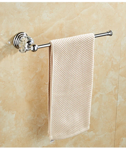 Ellen Golden Crystal Bathroom Hardware Adjust Towel Rack