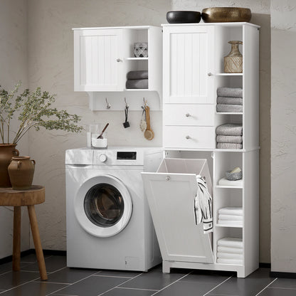 Sobuy Bzr104 High Wardrobe Fold-Out Bathroom Wardrobe Narrow