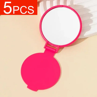 5pcs Compact Mirror Bulk Pocket Mini Folding Mirrors