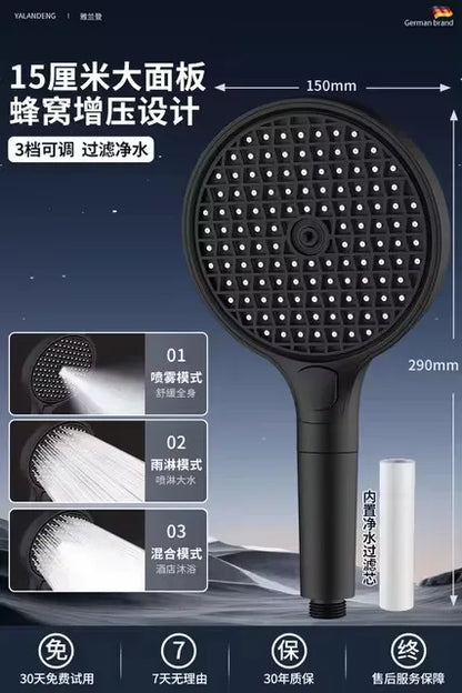 15cm Big Panel High Pressure Shower Head Filter