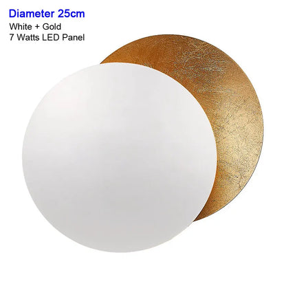Modern Texture Designer Round Wall Lamp Rotatable Black