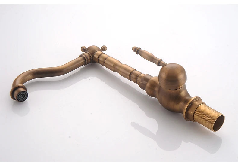 Bathroom Sink Faucet Antique Bronze 360 Degree Turn