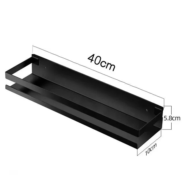 Stainless Steel Floating Shelf Rustproof Wall Mounted Nail-Free