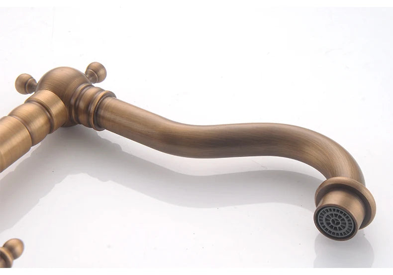 Bathroom Sink Faucet Antique Bronze 360 Degree Turn