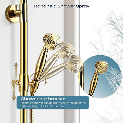 Zappo Antique Shower Wall Bathroom Bath Shower Faucet