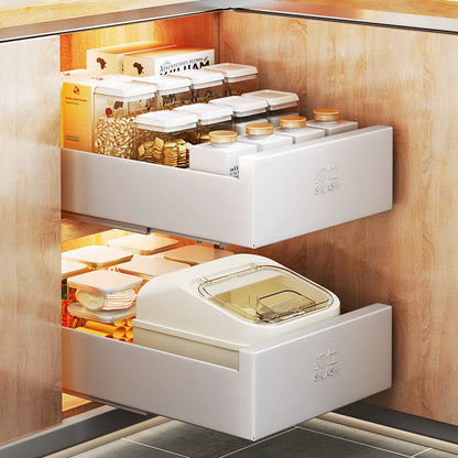 Under-Sink Cabinet Drawer Slide Pull-Out Draining Shelf