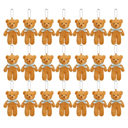 18-120pcs Mini Teddy Bears Bulk Keychain Small Bears