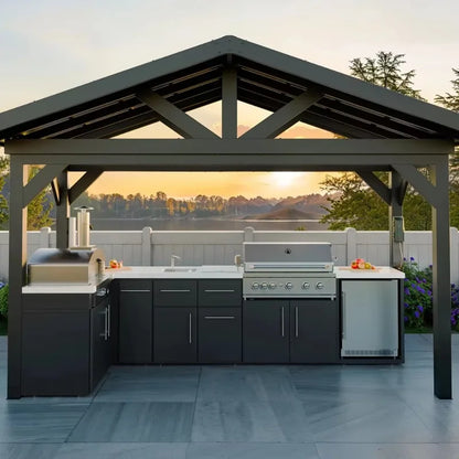 Custom 304 Stainless Steel Outdoor Cabinet Sink Full