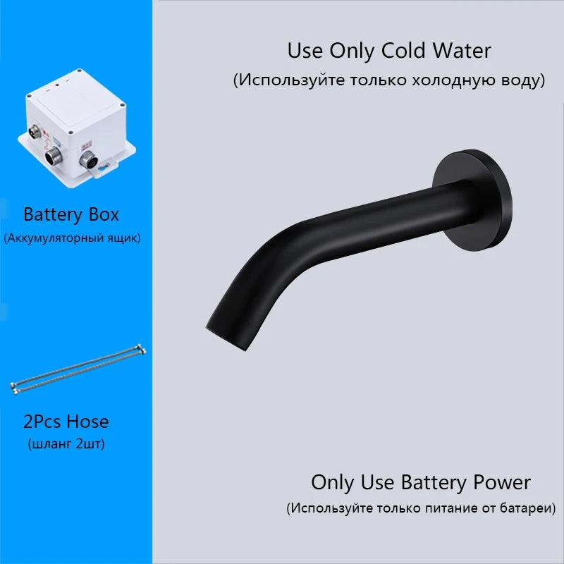 Oxg Wall Mount Sensor Basin Faucet Bathroom Faucet