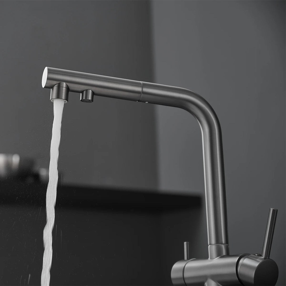 White Filter Pull Out Sink Mixer Faucets Quality