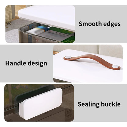 Tier Medicine Organizer - Medicine Cabinet Leather Handle