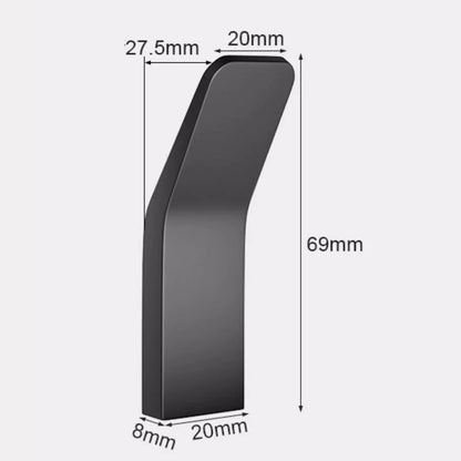 Black Matte Wall Hook Hanging Coat Rack Clothes