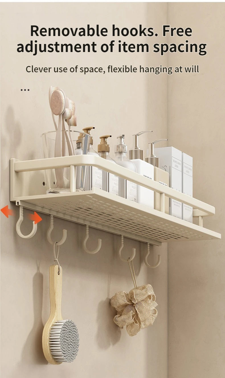 Yellow White Corner Shelf Bathroom Rack Shelf Organiser