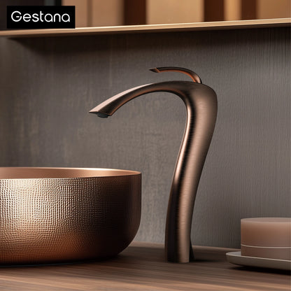 Chrome Luxury Brass Bathroom Vanity Faucet Modern Deck