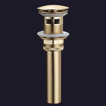 Brushed Gold Bathroom Widespread Basin Faucets Soild Brass