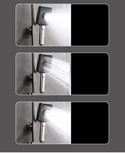 Piano Digital Display Thermostatic Bathroom Shower Cold Brass