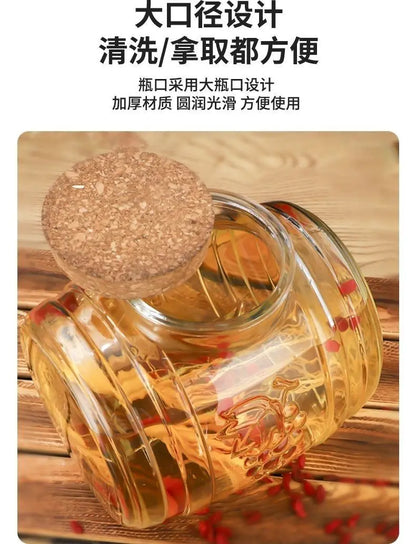 Special Glass Wine Bottle Faucet Fruit Wine Ginseng