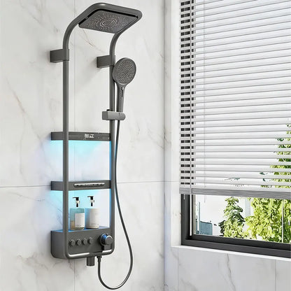 Modern High End Bathroom Shower Faucet Rainfall Waterfall