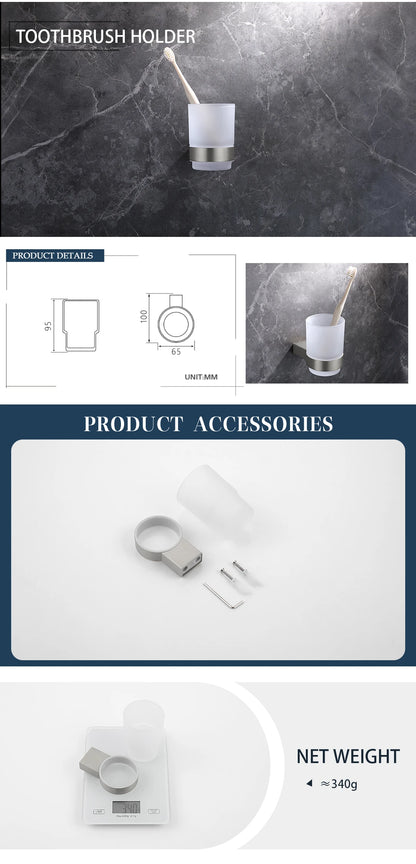 Bathroom Hardware Stainless Steel Bathroom Wall Mounted Towel