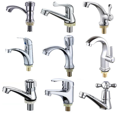 Handle Bathtub Faucet Cold Water Column Quick-Opening Tap