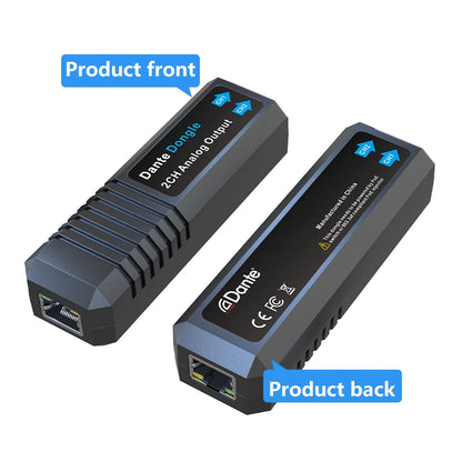 Dante Input Dongle Converter 2-Channel Analog Output Independent