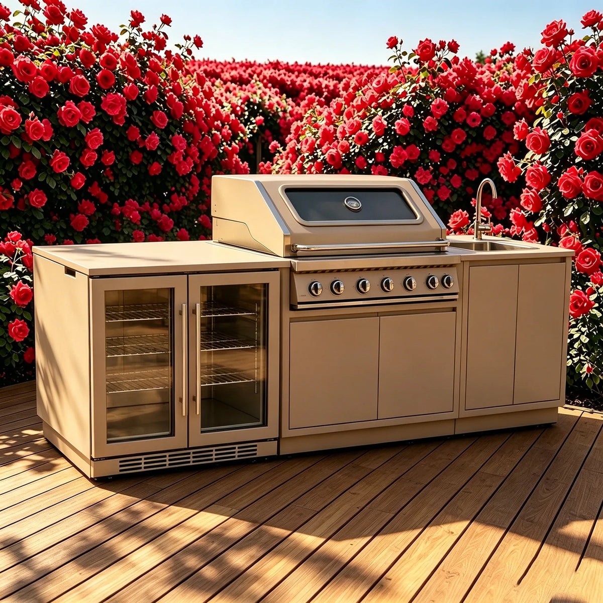 Modern Modular Functional Stainless Steel Outdoor Cabinets Grill