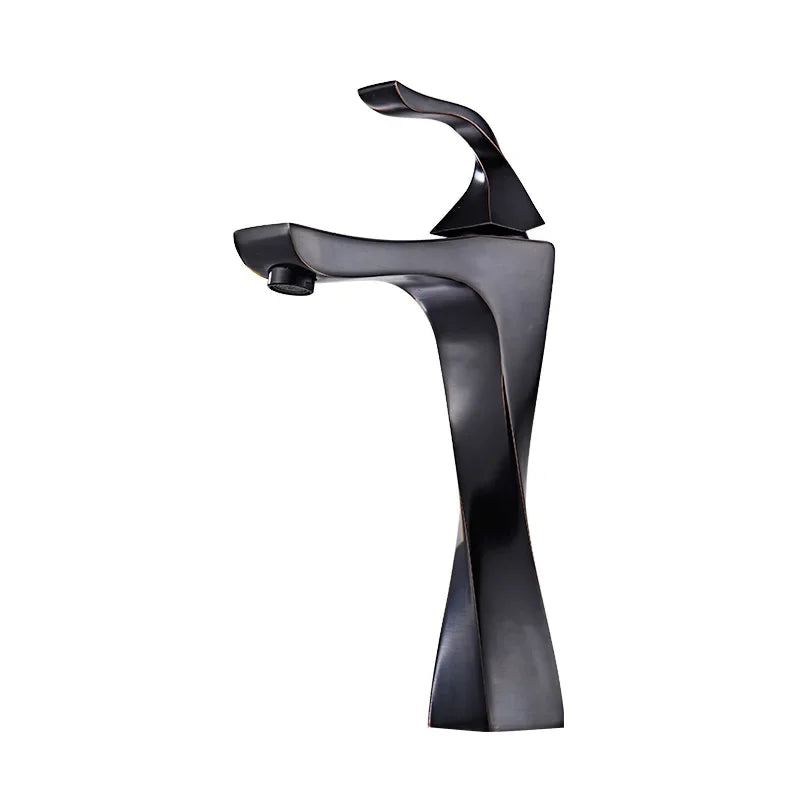 Design Basin Faucet Black Chrome Bathroom Sink Faucet