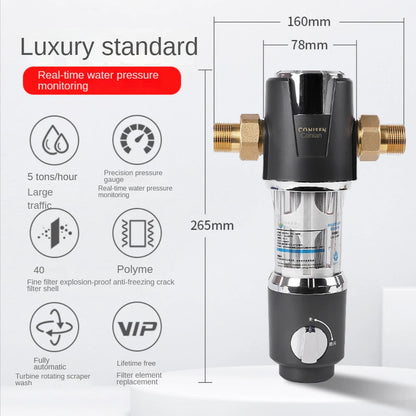 Spin Down Sediment Filter Backwash Whole House Water