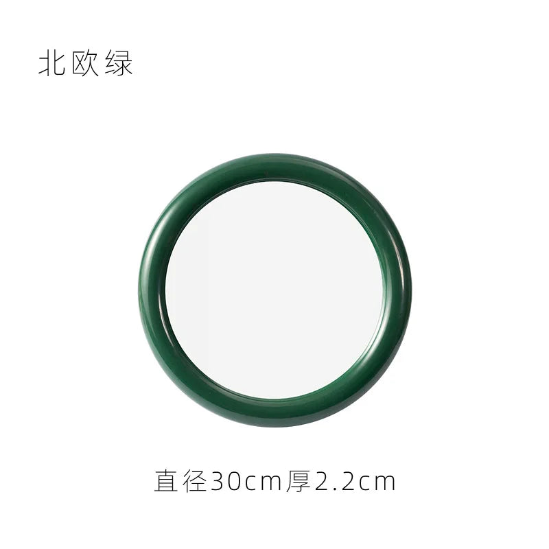Nordic Round Glass Mirror Wall Mirror Desktop Mirror
