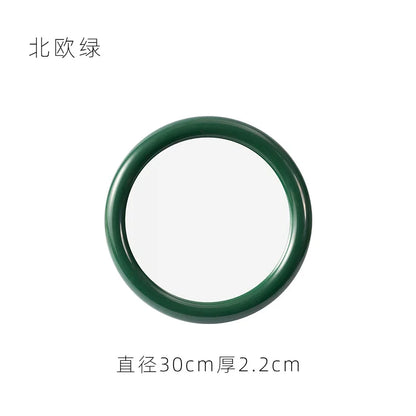 Nordic Round Glass Mirror Wall Mirror Desktop Mirror