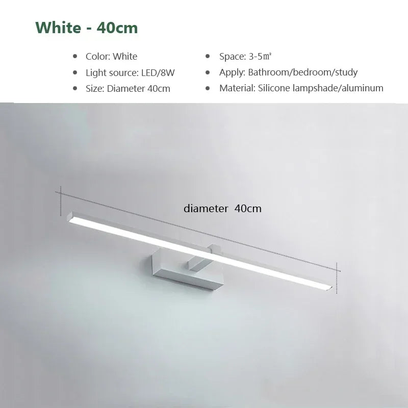 Modern Led Wall Lamp Bathroom Hardwares Sconce Three