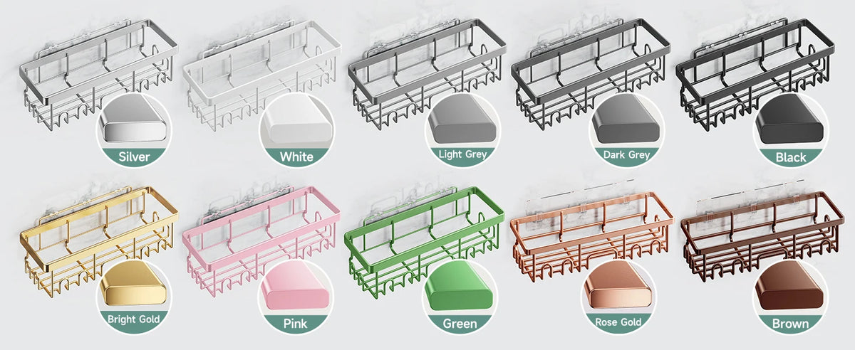 Pack Shower Caddy Organizer Rack Shelf Inside Shower