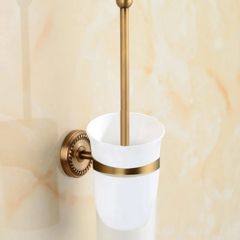 Solid Brass Bathroom Robe Hook Paper Holder Towel