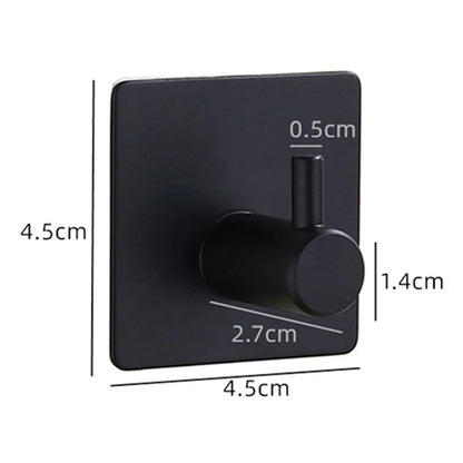 Aluminum Alloy Robe Hook Towel Hooks Self Adhesive