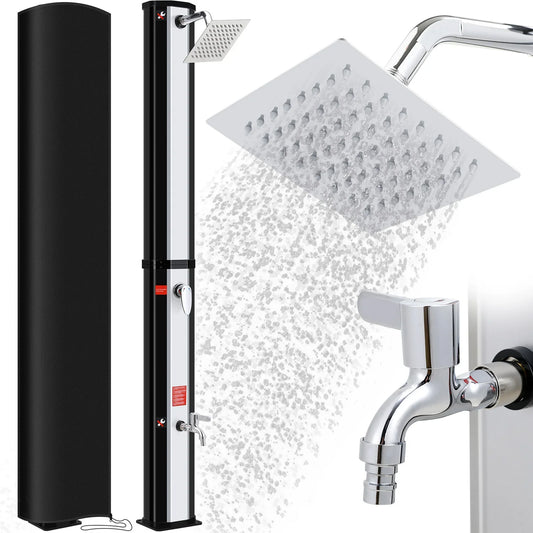 35l/40l/60l Solar Shower Column Panel Garden Beach Waterproof