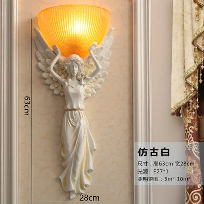Retro Angel Girl Wall Lamp Led Lighting Fixtures