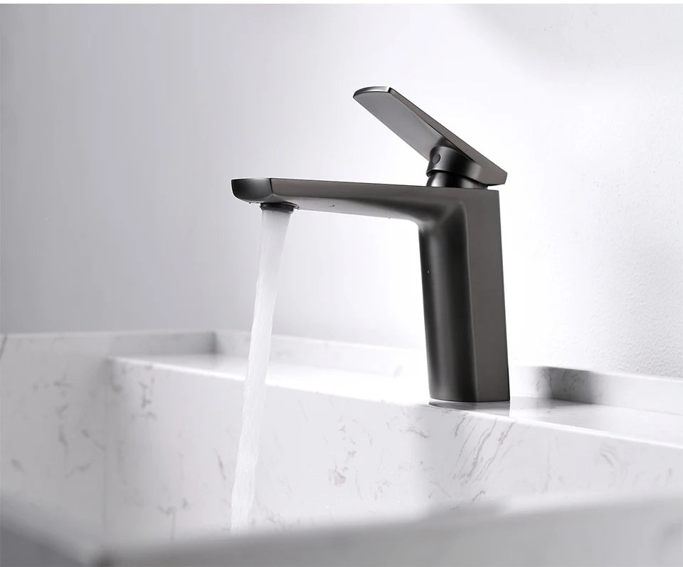 Vgx Brushed Gold Bathroom Faucets Square Basin Mixer