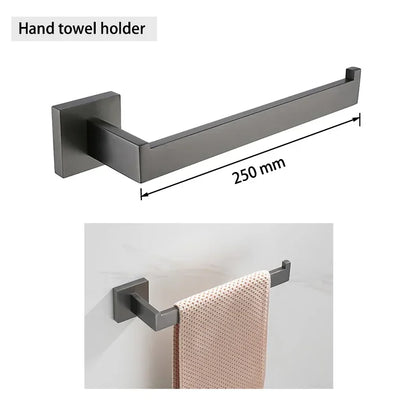 Gunmetal Stainless Steel Bathroom Accessorie Hardware Towel Rack