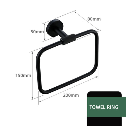 Matte Black Bathroom Brass Knurled Kit Paper Holder