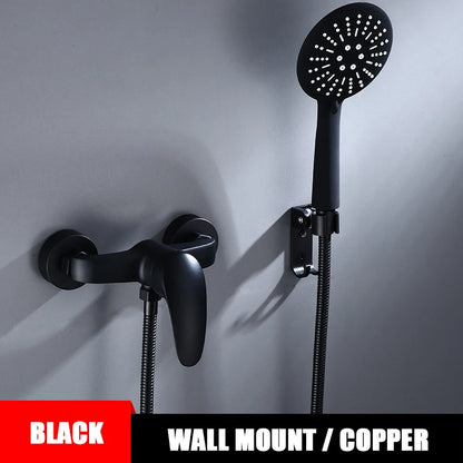 Cold Shower System Bathroom Led Digital Shower Wall