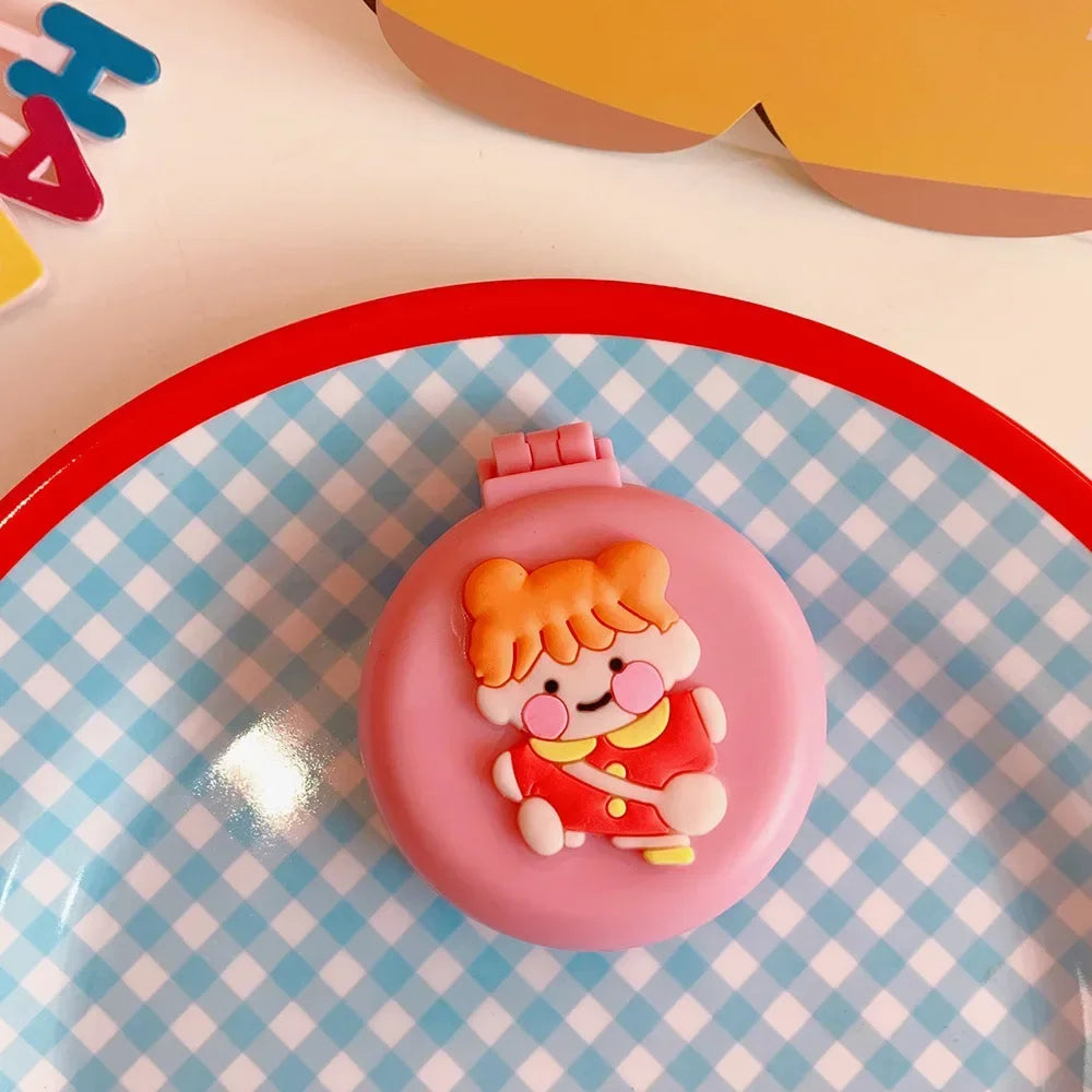 1pcs Mini Cute Folding Air Comb Mirror Compact