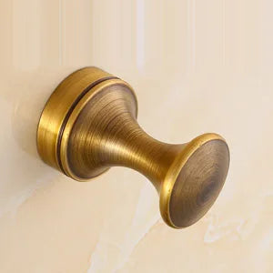 Vintage Hook Antique Brass Wall Clothes Rack Cloth