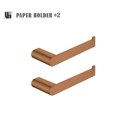 Brushed Rose Gold Toilet Paper Holder Towel Bar