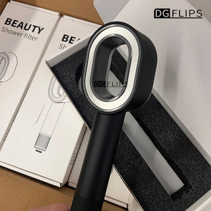 Filter Shower Head Beauty High Pressure Black Hand