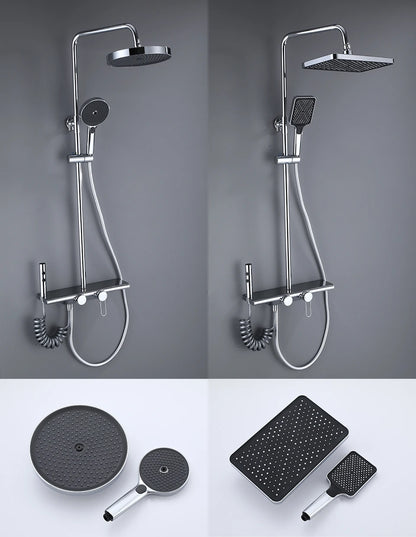 Vgx Luxury Chrome Shower System Four-Function Bathroom Shower