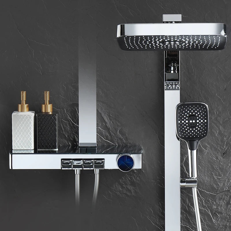 Chrome Piano Digital Bathroom Shower Cold Digital Bathroom