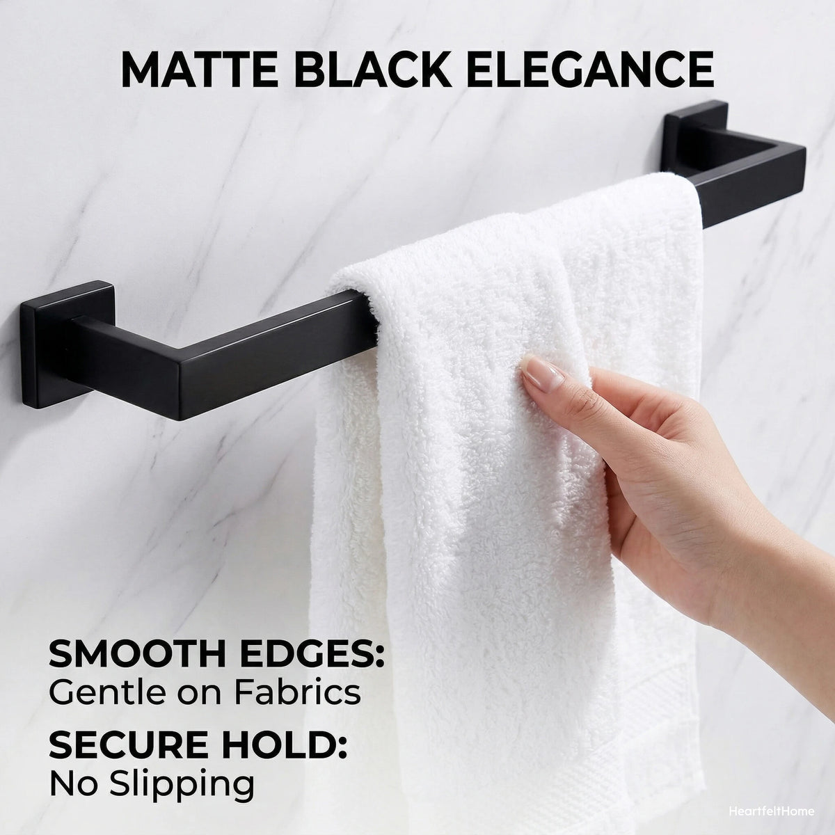 Bathroom Stainless Steel Towel Rack Durable Space Saving