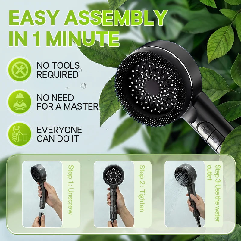 Handheld Shower Encrypted Hose Shower Wall Seat Pressure